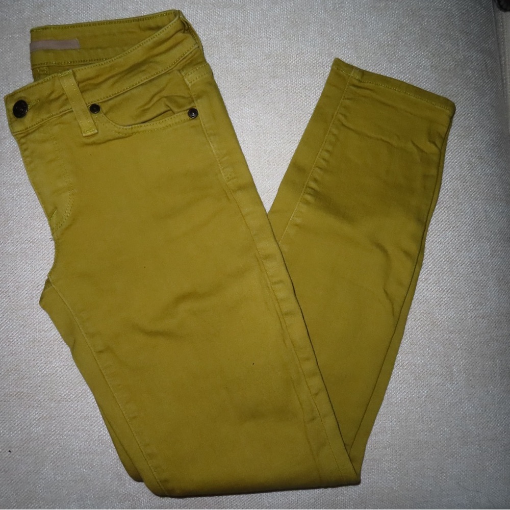 Vince Women's Skinny Jeans in Mustard Yellow